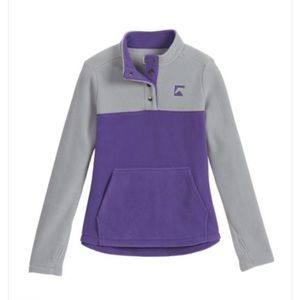 NWT Riding Sport Kids Fremont Fleece Pullover, Purple, Youth Large